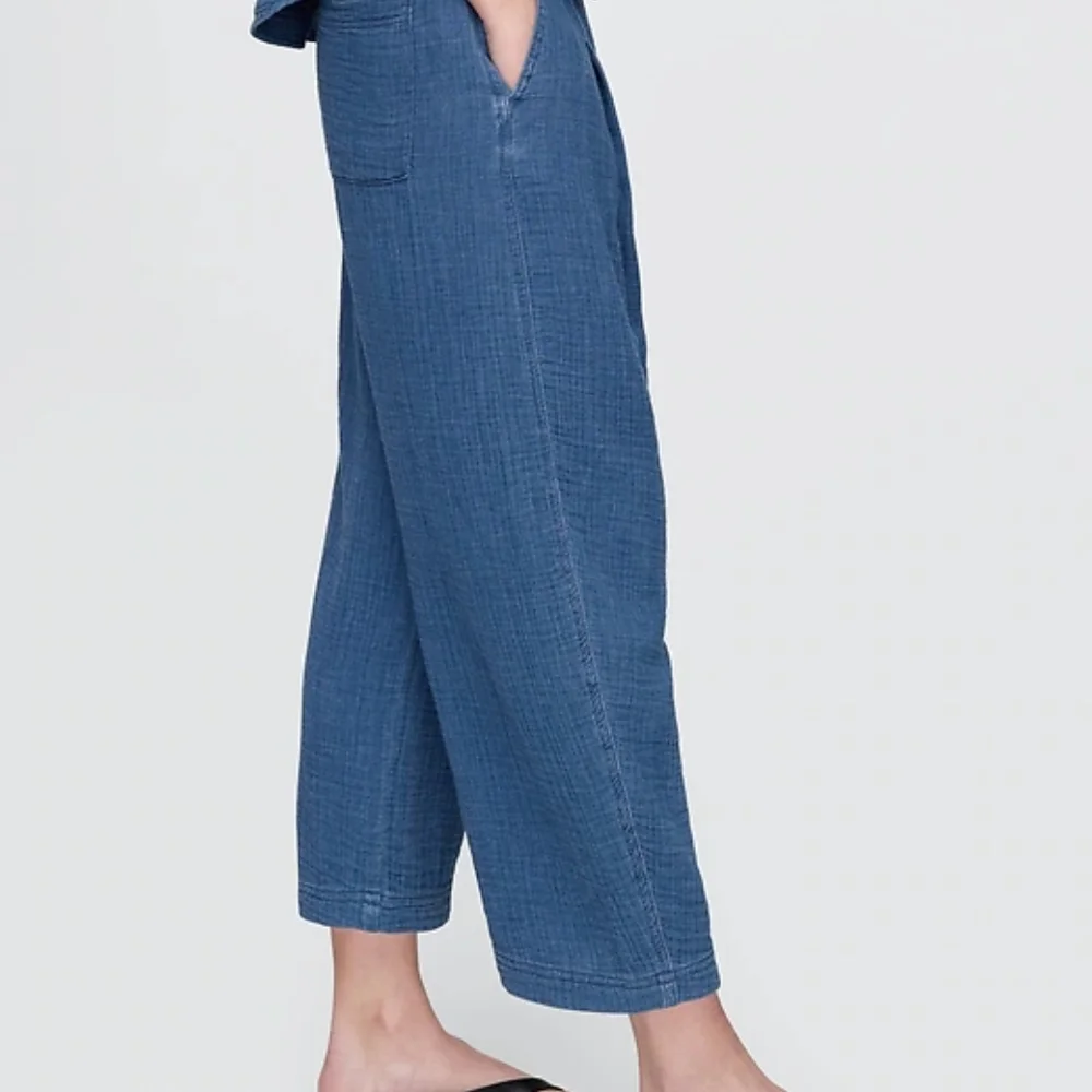 Gap Cotton Gauze Denim Easy Barrel Pants - MP - Picture 2 of 4